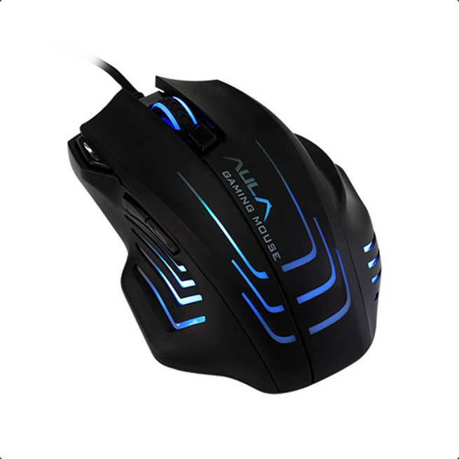 Aula S18 Wired Gaming Mouse – 7 Programmable Buttons - R&R Pc Corner